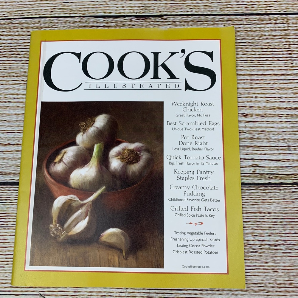 Cook's‎ Illustrated Magazine Recipe Cookbook German Sausage Chicken Pudding